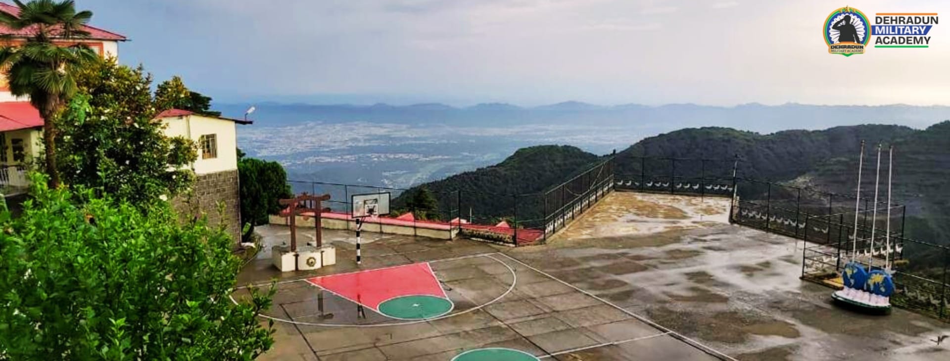 Scenic view of Dehradun Military Academy offering NDA coaching.